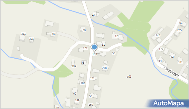 Cholerzyn, Cholerzyn, 133, mapa Cholerzyn