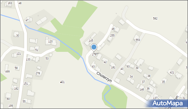 Cholerzyn, Cholerzyn, 179, mapa Cholerzyn