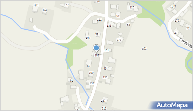 Cholerzyn, Cholerzyn, 182, mapa Cholerzyn