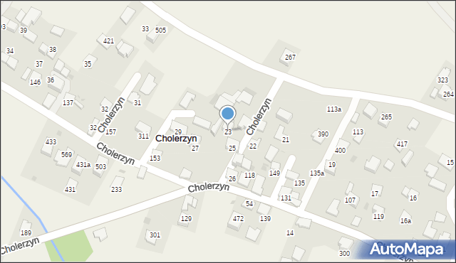 Cholerzyn, Cholerzyn, 23, mapa Cholerzyn