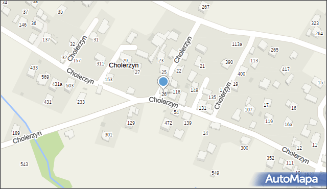 Cholerzyn, Cholerzyn, 26, mapa Cholerzyn