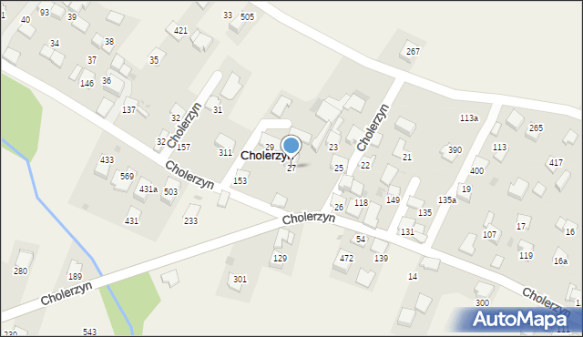 Cholerzyn, Cholerzyn, 27, mapa Cholerzyn