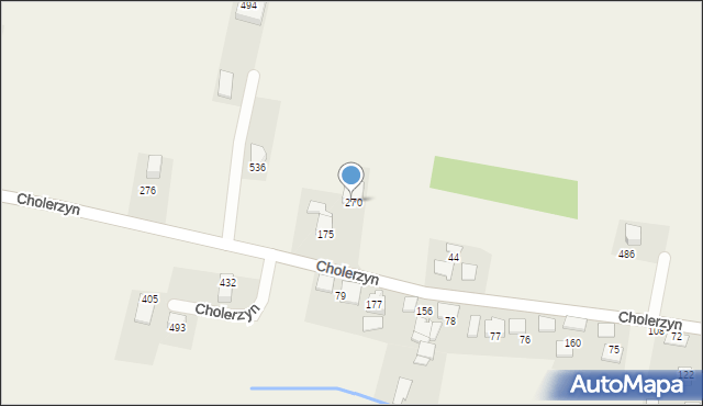 Cholerzyn, Cholerzyn, 270, mapa Cholerzyn