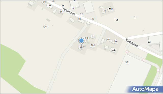 Cholerzyn, Cholerzyn, 283, mapa Cholerzyn