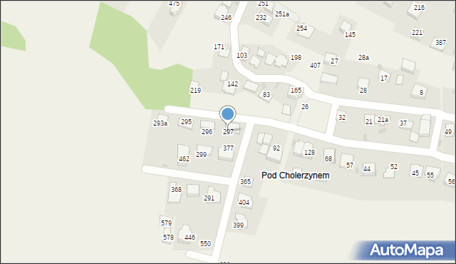 Cholerzyn, Cholerzyn, 297, mapa Cholerzyn