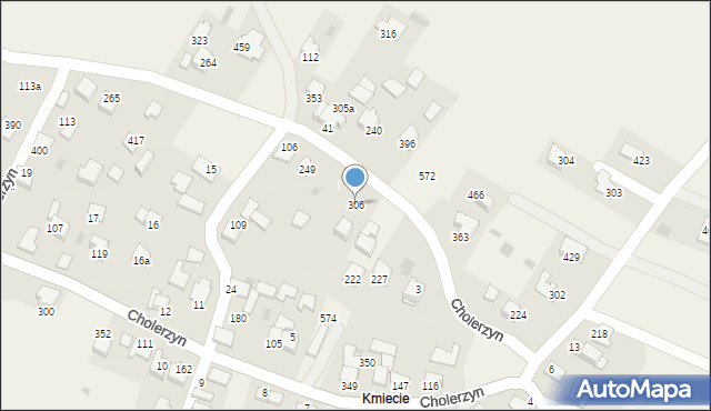 Cholerzyn, Cholerzyn, 306, mapa Cholerzyn