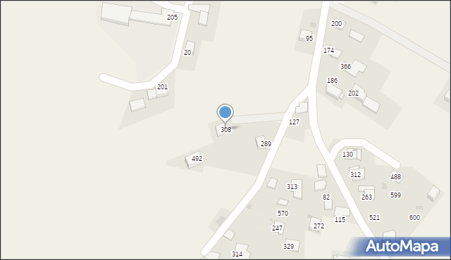 Cholerzyn, Cholerzyn, 308, mapa Cholerzyn