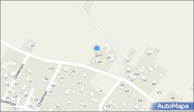 Cholerzyn, Cholerzyn, 323, mapa Cholerzyn