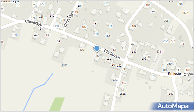 Cholerzyn, Cholerzyn, 352, mapa Cholerzyn