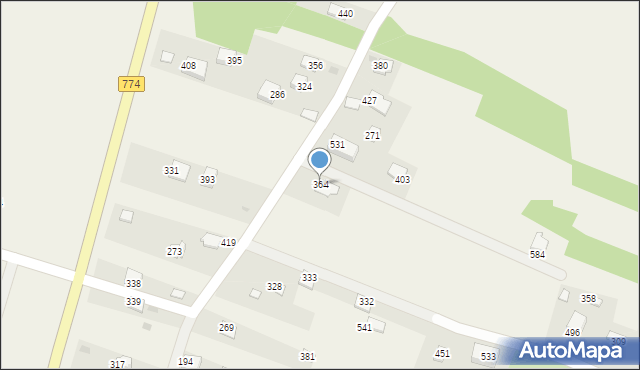 Cholerzyn, Cholerzyn, 364, mapa Cholerzyn