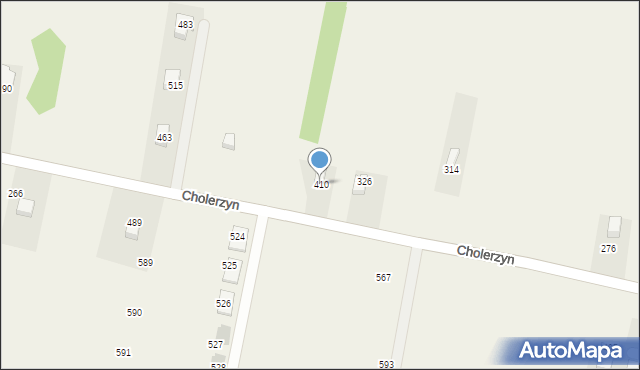 Cholerzyn, Cholerzyn, 410, mapa Cholerzyn