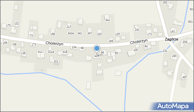 Cholerzyn, Cholerzyn, 425, mapa Cholerzyn