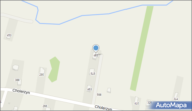 Cholerzyn, Cholerzyn, 483, mapa Cholerzyn