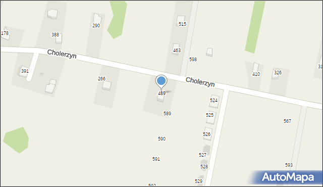 Cholerzyn, Cholerzyn, 489, mapa Cholerzyn