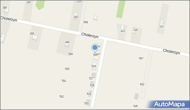 Cholerzyn, Cholerzyn, 525, mapa Cholerzyn