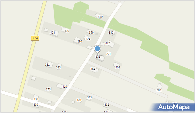 Cholerzyn, Cholerzyn, 531, mapa Cholerzyn
