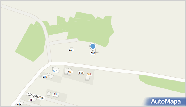 Cholerzyn, Cholerzyn, 568, mapa Cholerzyn