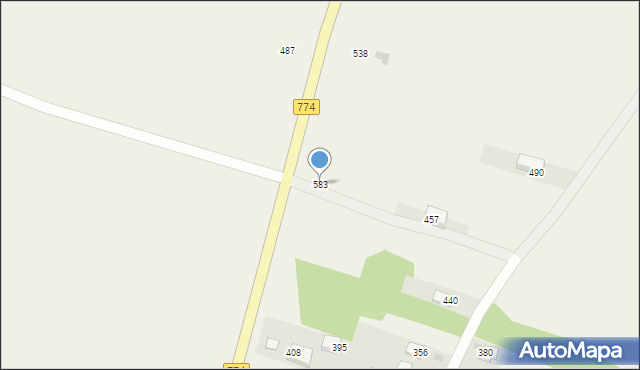 Cholerzyn, Cholerzyn, 583, mapa Cholerzyn