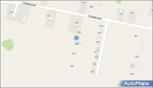 Cholerzyn, Cholerzyn, 590, mapa Cholerzyn