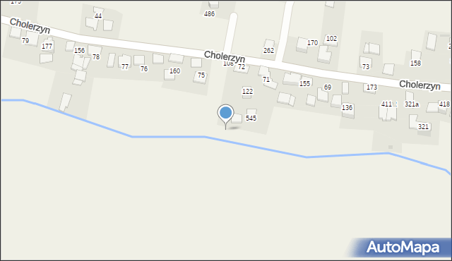 Cholerzyn, Cholerzyn, 614, mapa Cholerzyn
