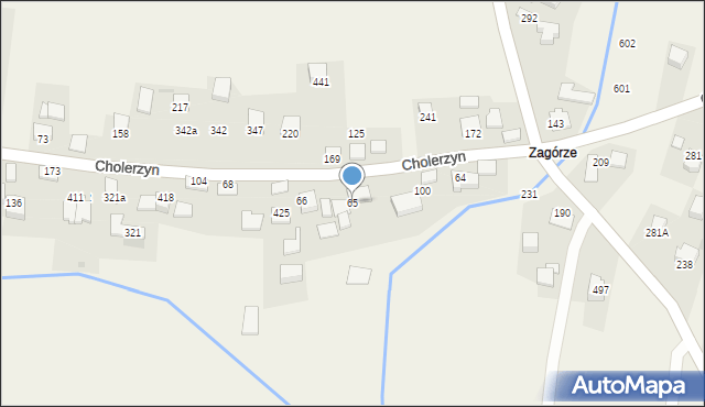Cholerzyn, Cholerzyn, 65, mapa Cholerzyn