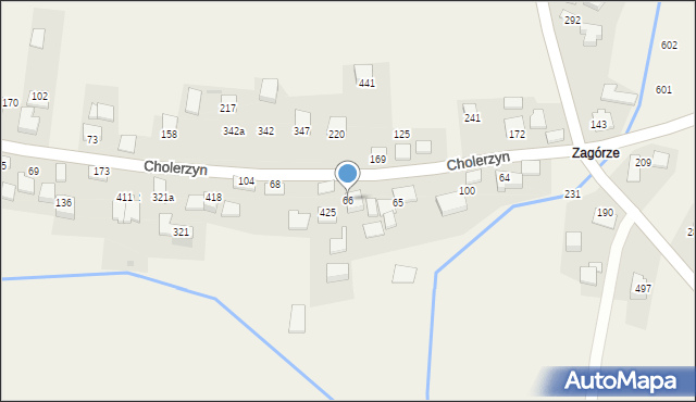 Cholerzyn, Cholerzyn, 66, mapa Cholerzyn