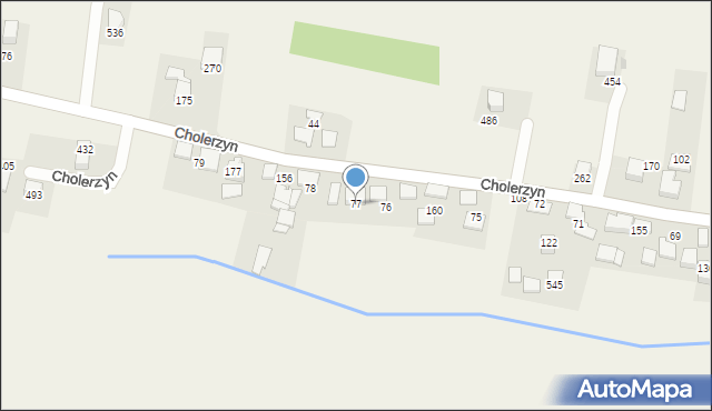 Cholerzyn, Cholerzyn, 77, mapa Cholerzyn