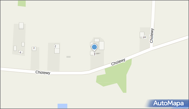 Cholewy, Cholewy, 1, mapa Cholewy