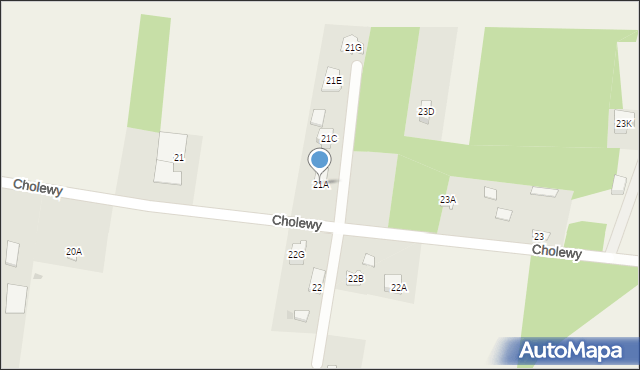 Cholewy, Cholewy, 21A, mapa Cholewy