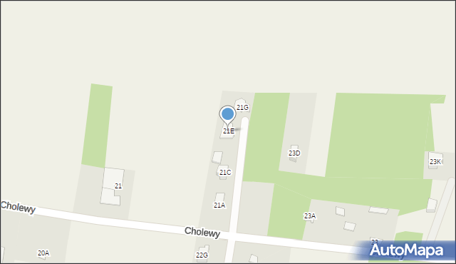 Cholewy, Cholewy, 21E, mapa Cholewy