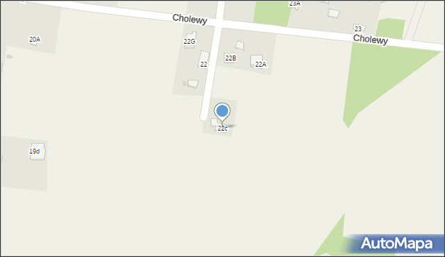 Cholewy, Cholewy, 22c, mapa Cholewy