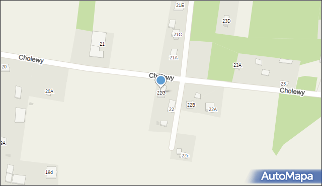 Cholewy, Cholewy, 22G, mapa Cholewy