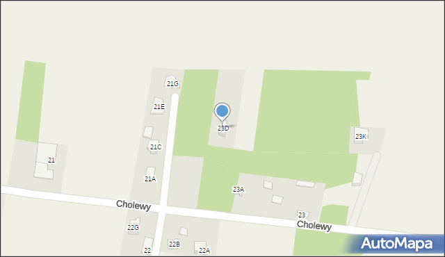 Cholewy, Cholewy, 23D, mapa Cholewy
