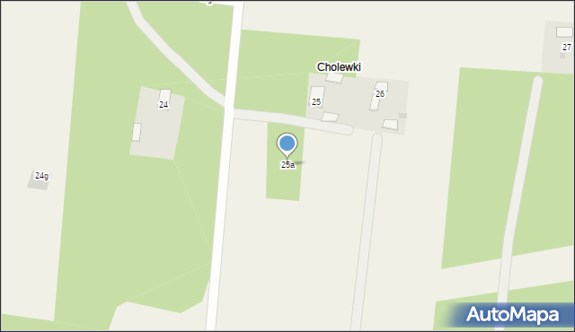 Cholewy, Cholewy, 25a, mapa Cholewy