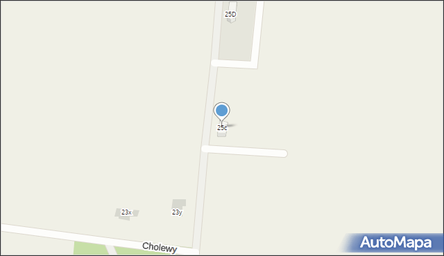 Cholewy, Cholewy, 25c, mapa Cholewy