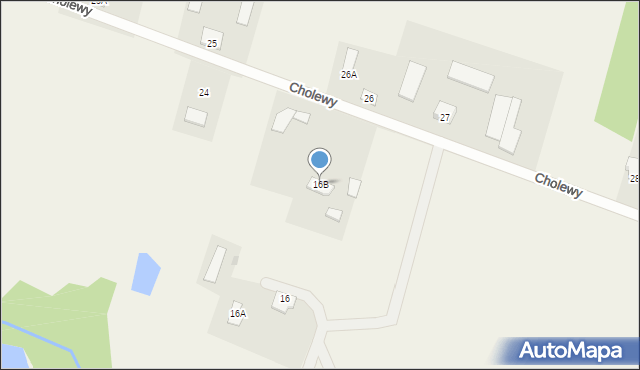 Cholewy, Cholewy, 16B, mapa Cholewy