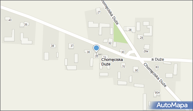 Chomęciska Duże, Chomęciska Duże, 35, mapa Chomęciska Duże