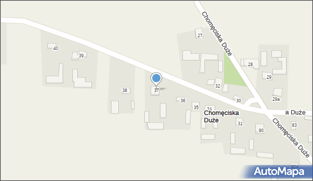 Chomęciska Duże, Chomęciska Duże, 37, mapa Chomęciska Duże