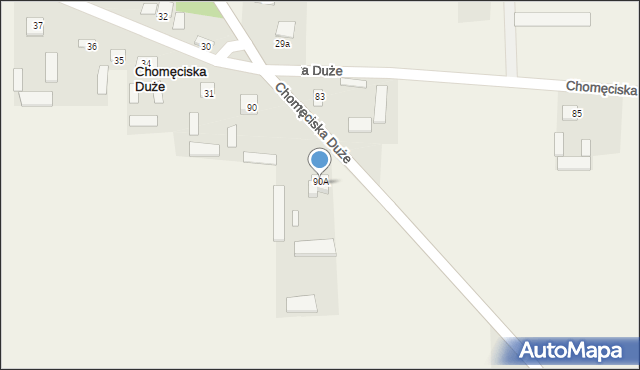 Chomęciska Duże, Chomęciska Duże, 90A, mapa Chomęciska Duże