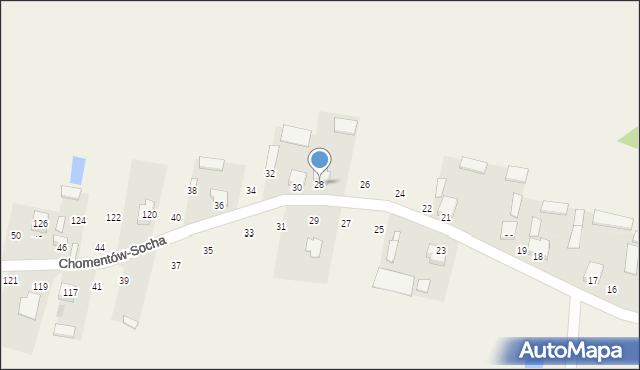 Chomentów-Socha, Chomentów-Socha, 28, mapa Chomentów-Socha