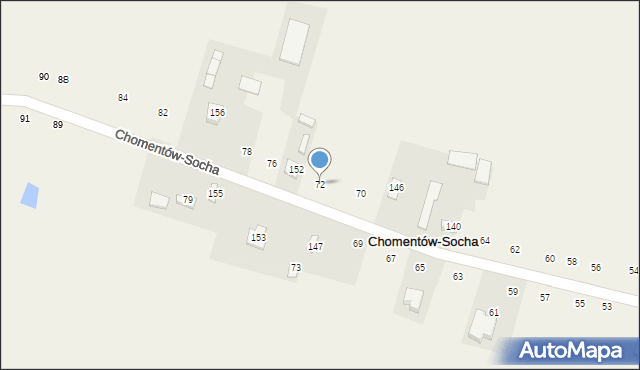 Chomentów-Socha, Chomentów-Socha, 72, mapa Chomentów-Socha