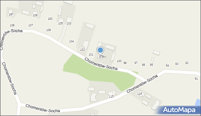 Chomentów-Socha, Chomentów-Socha, 99, mapa Chomentów-Socha