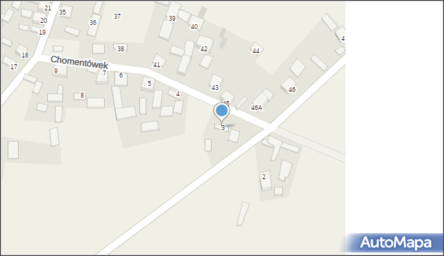 Chomentówek, Chomentówek, 3, mapa Chomentówek