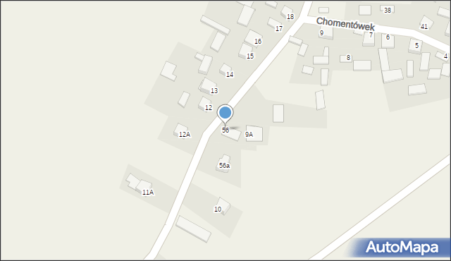 Chomentówek, Chomentówek, 56, mapa Chomentówek
