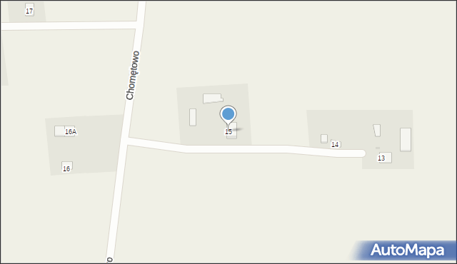 Chomętowo, Chomętowo, 15, mapa Chomętowo