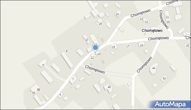 Chomętowo, Chomętowo, 13, mapa Chomętowo