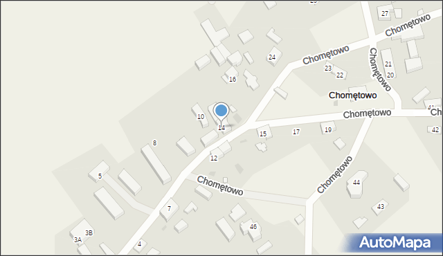 Chomętowo, Chomętowo, 14, mapa Chomętowo