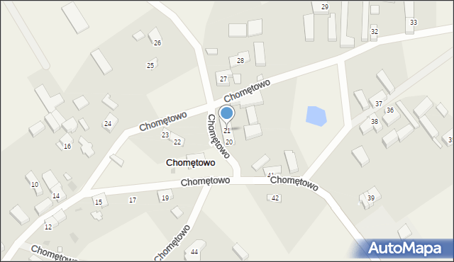 Chomętowo, Chomętowo, 21, mapa Chomętowo