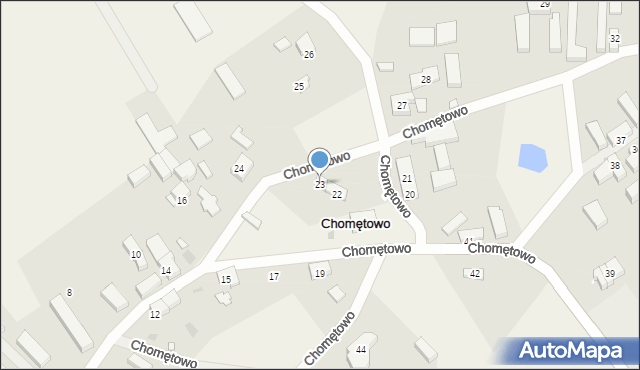 Chomętowo, Chomętowo, 23, mapa Chomętowo