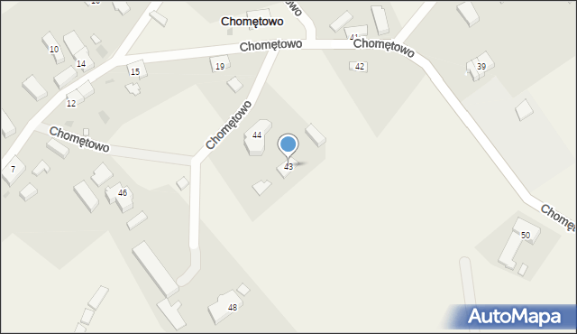 Chomętowo, Chomętowo, 43, mapa Chomętowo